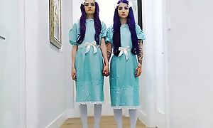 Pair be expeditious for ghostly twins getting fucked good and fair