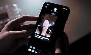 Ill-tempered Chick (Kyler Quinn) Jerking with Dick Photo, John Strong