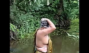 Bengali Aunty Caught Bathing Part (1)