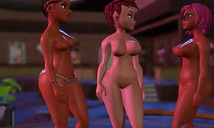 Tha Stoop - Sexy 3d animated series close by hot big contraband hotties and completeness that goes everywhere in tha hood
