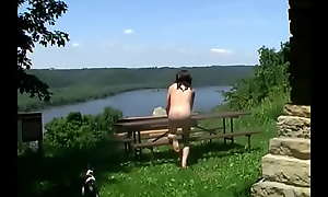 Naked Hiking along the Mississippi essentially the Wyalusing Bluff Trail by Mark Heffron
