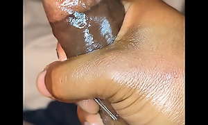 DONNYgotdick solo stroking oily black dick for the hot girls. XoXo