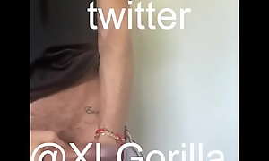 @XLGorilla Stroking XXL 10in uncut Big Dick Thick Hung Monster dick