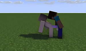 Minecraft Girl gets fucked by steve from behind