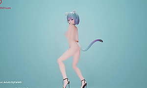 Sexy Catgirl MIA Short Hair front cam Blender render 1560