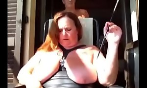 Hooded slavery in the sun with holder - Pumhot porn
