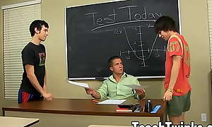 Gays Ryan Sharp and Kyler Moss seduce teacher Drake Mitchell