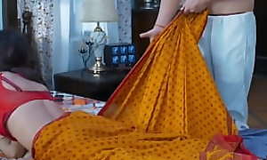 sexy indian maid fucked garbled with her boss. mastram openwork gyve hawt scene