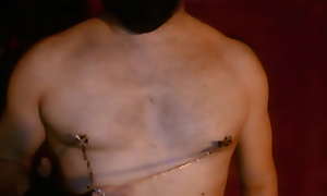 Self Discipine with nipple clamps