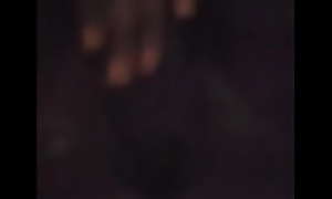 Trini ebony playing with pussy in the shower