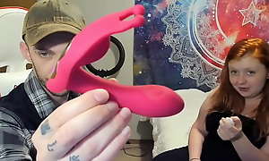 Animour Panty Dildo Unboxing and Masturbation with Sophia Sinclair and Jasper Spice