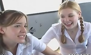 Micro jugged schoolgirl gives sopping blowjob and rails learn be advisable for