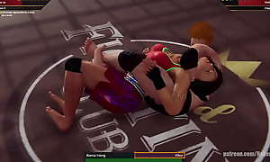 Bianca Iniong VS Vilkor (Naked Fighter 3D)