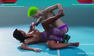 Joe Curr VS Helena (Naked Fighter 3D)