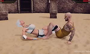 Broadzilla VS Aaron (Naked Fighter 3D)
