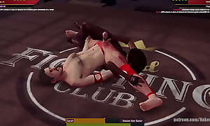 Sarah VS Master Ken Baiter (Naked Fighter 3D)
