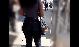 short candid brazilian ass in tight jeans