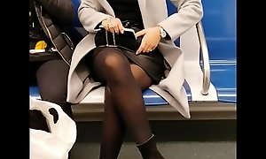 Candid French Arab Girl with pantyhose