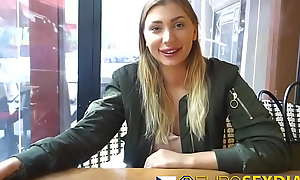 Hot to trot Euro blonde babe Vyvan Hill fucks on 1st date as Helana from Hungary